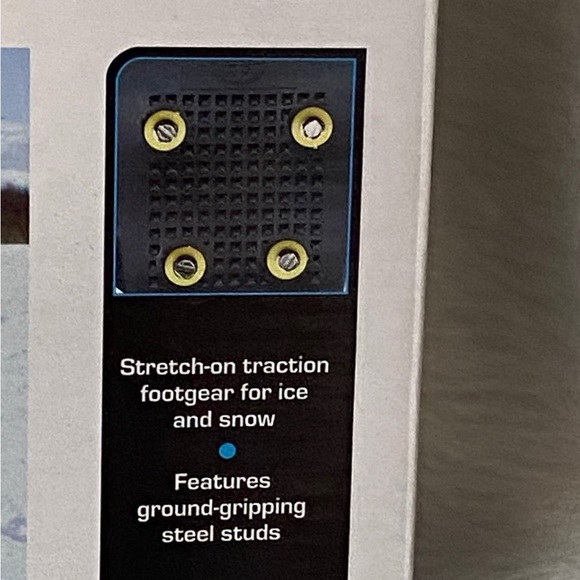 Ice Traction Slip Ons Over Shor Ice‎ Medium Men’s 5 1/2- 71/2 Women’s 7-8 - Picture 3 of 9